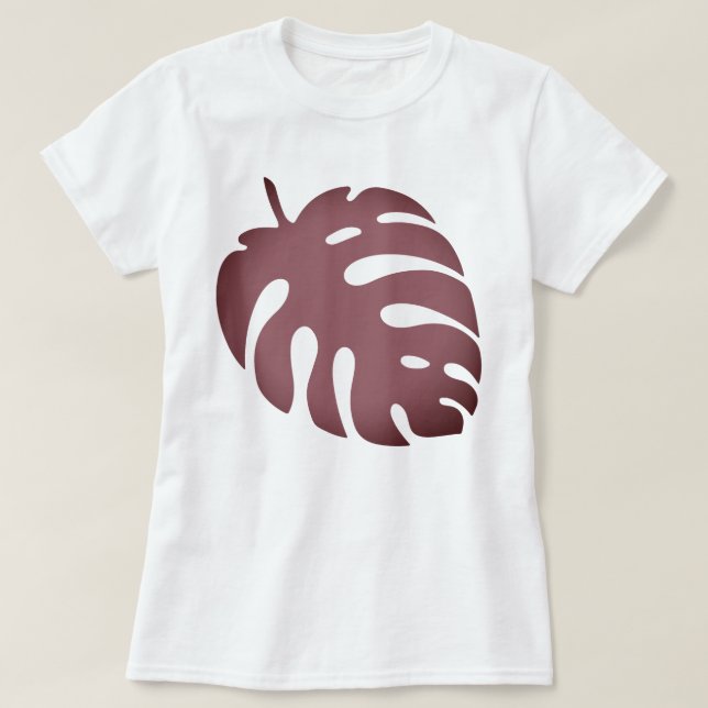 Camiseta Folha de Monstera (Frente do Design)