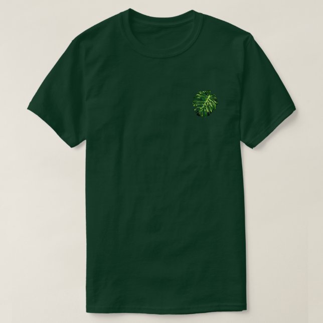 Camiseta Folha de Monstera Tropical (Frente do Design)