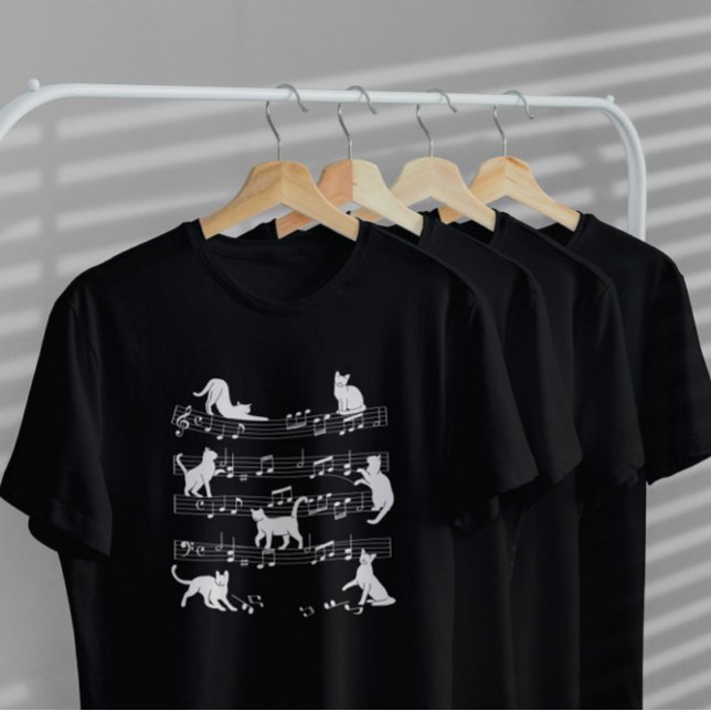 Camiseta Folha de Música Silhouette (Criador carregado)
