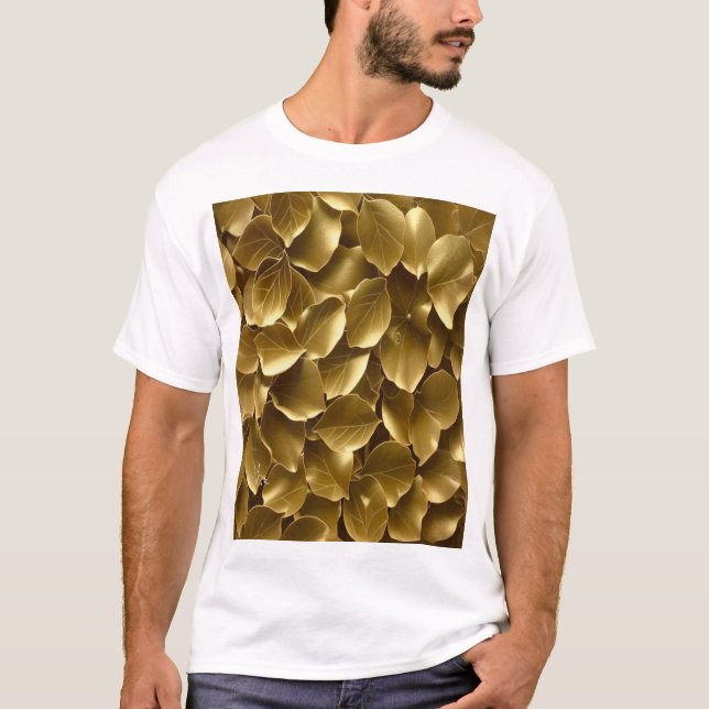 Camiseta Folha de ouro (Frente)