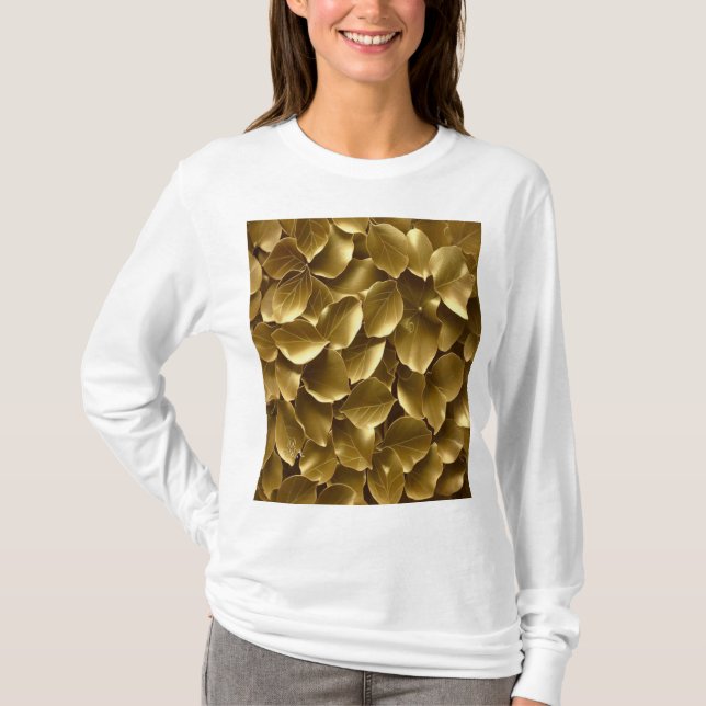 Camiseta Folha de ouro (Frente)
