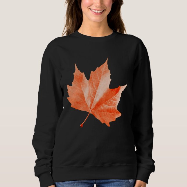 Camiseta Folha de outono de bordo (Frente)