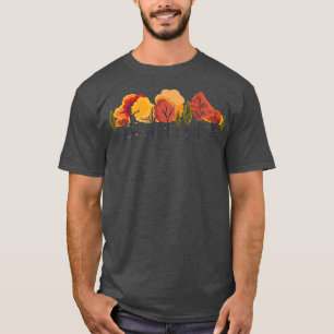 Camiseta Folha de outono Folha Folha Folha Folha de Graças