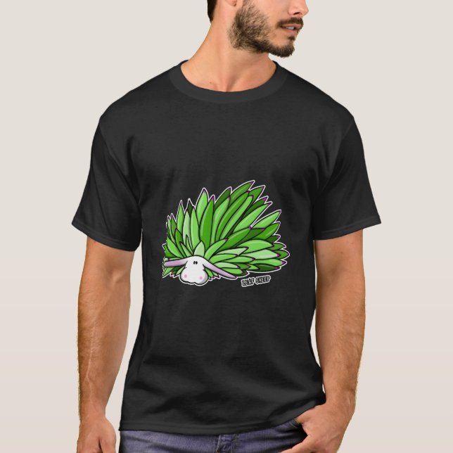 Camiseta Folha de Ovelhas do Oceano Cúteo Costasiella Kuros (Frente)