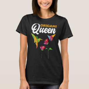 Camiseta Folha de papel Origami Queen