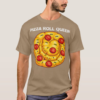 Camiseta Folha De Pizza Cuja Design Para Mulheres Mãe Pizza