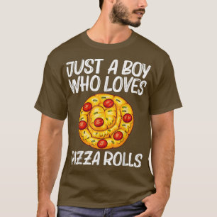 Camiseta Folha De Pizza Cuta Design Para Rapazes Pizza Snac