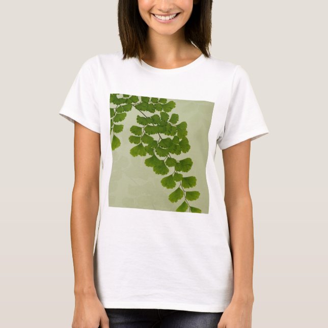 Camiseta Folha de Samambaia Maiden Hair (Frente)