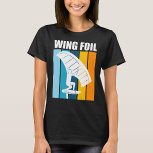 Camiseta Folha de Wing Retro-Wing Surfer Wing