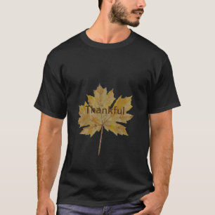Camiseta Folha do outono dizendo cores de queda agradecidas