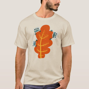 Camiseta Folha Engraçada de Outono Amante da Natureza Estaç