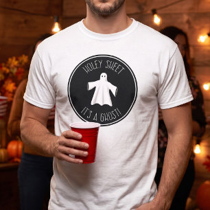 Camiseta Folha Furada É um Fantasma Festa de Halloween Dive