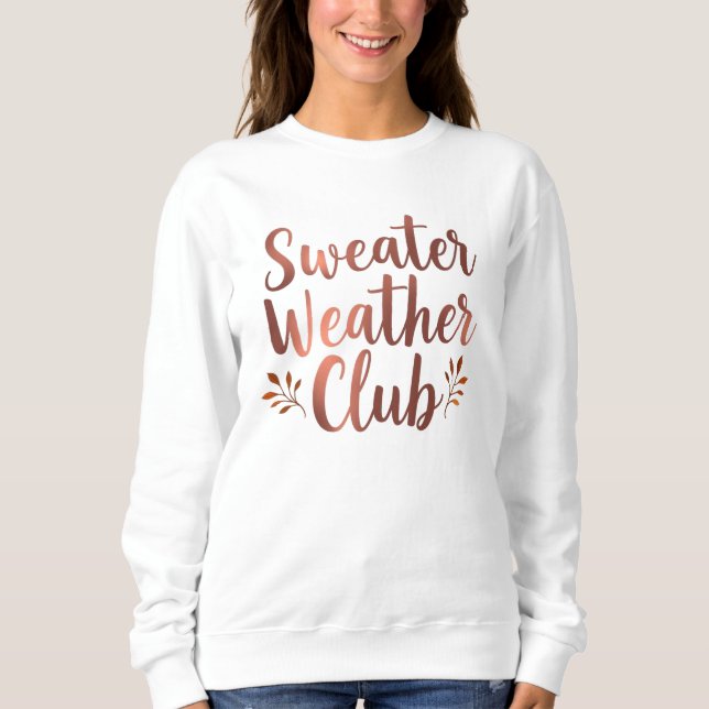 Camiseta Folha Metálica do Sweater Weather Club (Frente)