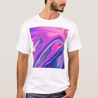 Camiseta Folha roxa iridescente
