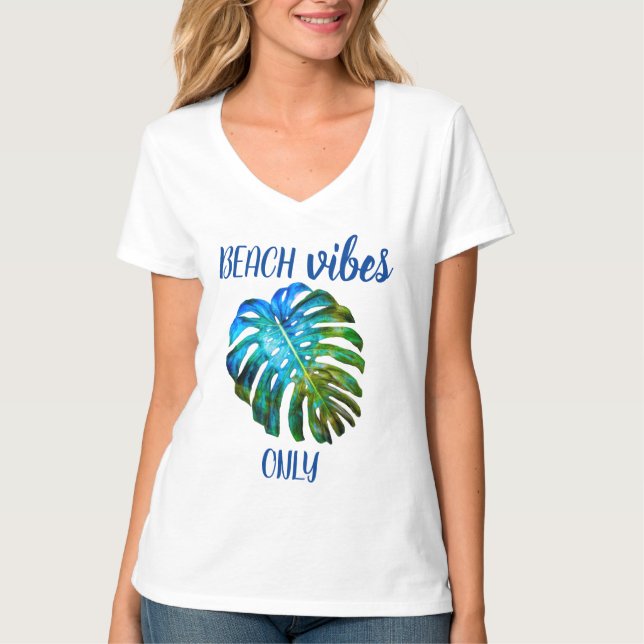 Camiseta Folha tropical de Monstera das citações das (Frente)