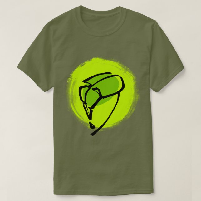 Camiseta Folha Verde (Frente do Design)