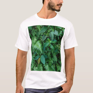 Camiseta Folhagem de Grama Verde-Fern