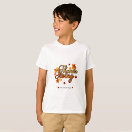 Camiseta Folhagem elegante de outono do Dia de Ação de Graç