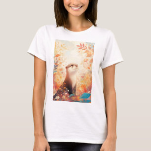 Camiseta Folhagem Mágica de Lontra
