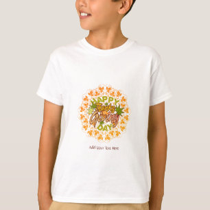 Camiseta Folhagem Sem Saída de Ação de Graças Moderna Manda