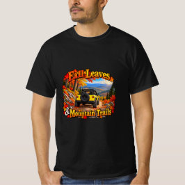 Camiseta Folhas Amarelas de Outono & Trilhas da Montanha