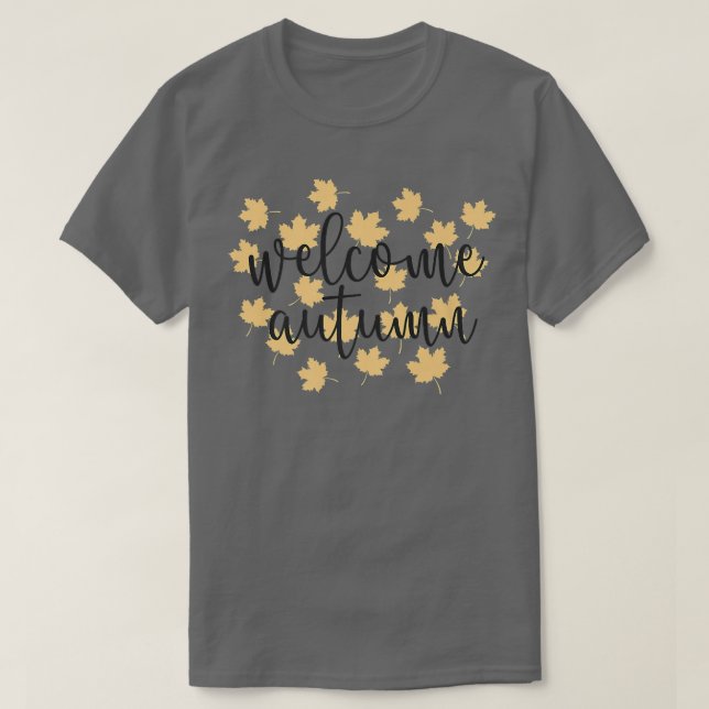Camiseta Folhas amarelas do outono (Frente do Design)