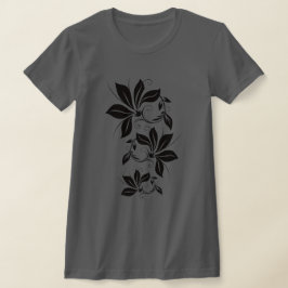 Camiseta Folhas Botânicas Intrincadas e Ornamentadas com De
