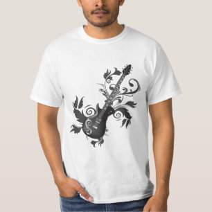 Camiseta Folhas da guitarra elétrica, dos redemoinhos e do