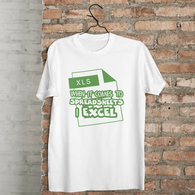 Camiseta Folhas de cálculo de contadores engraçadas e excel (Criador carregado)