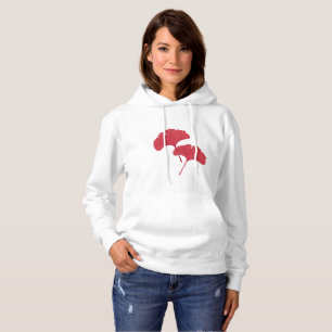 Camiseta Folhas de Ginkgo Vermelho