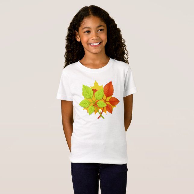 Camiseta Folhas de outono (Frente Completa)