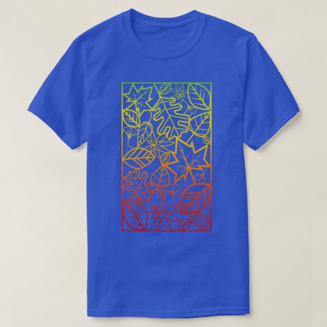 Camiseta Folhas de outono (Frente do Design)
