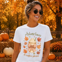 Folhas de Outono & Café Por Favor Feminino