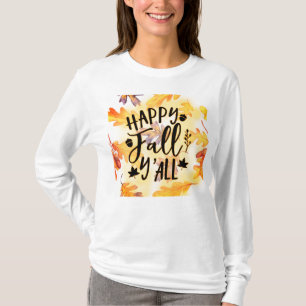 Camiseta Folhas de outono felizes do outono
