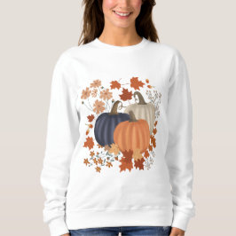 Camiseta Folhas de outono Russas de Pumpkins Flores Selvage