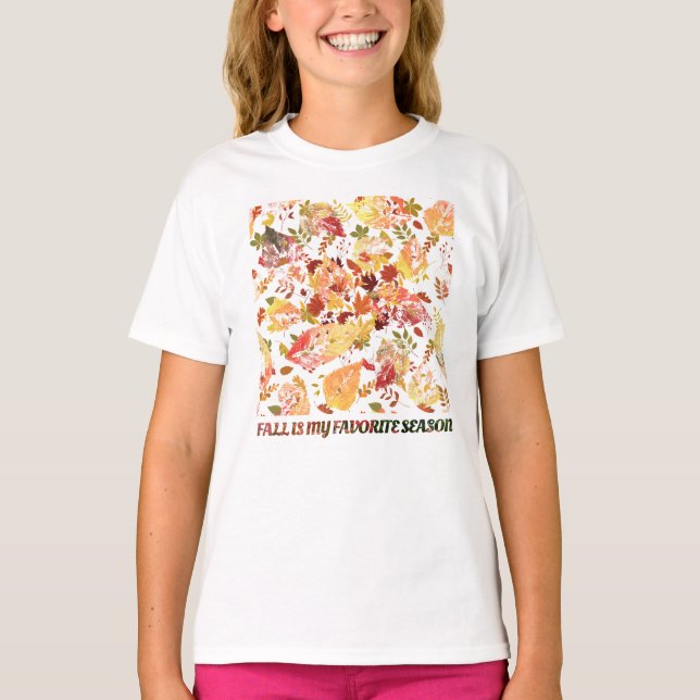 Camiseta Folhas de outono: Teto Gráfico Sazonal (Frente)