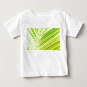 Camiseta Folhas de Palmeira Pastel Verde Claro
