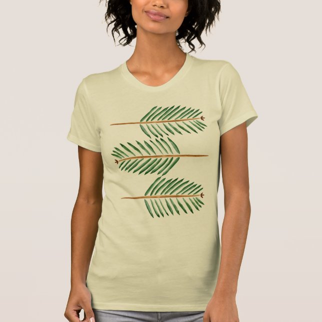 Camiseta Folhas de palmeiras (Frente)