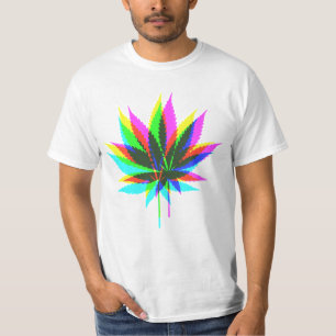 Camiseta Folhas de plantas selvagens - cor neon + suas idei