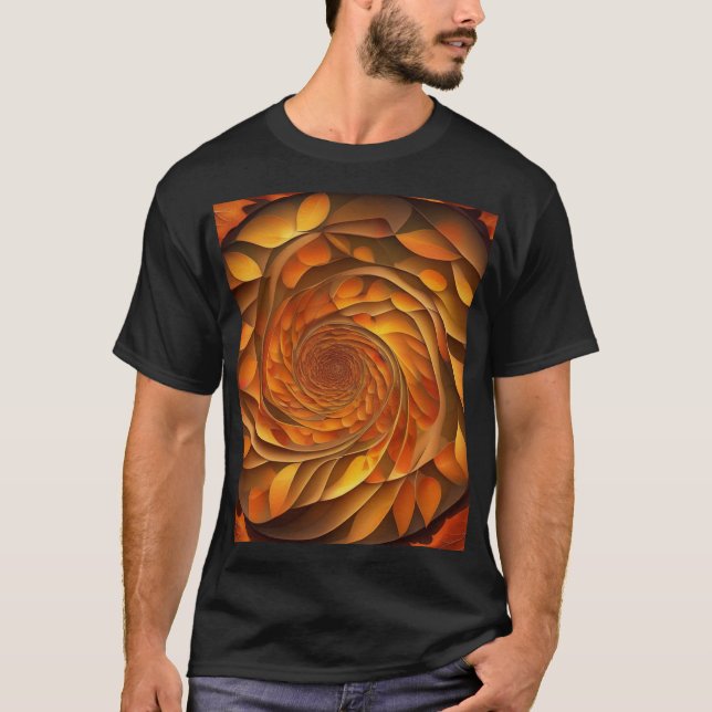 Camiseta Folhas de queda em mesmerização (Frente)