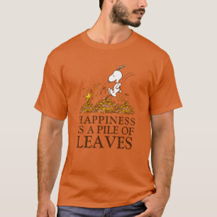 Camiseta Folhas de Snoopy & Woodstock