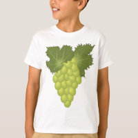 Folhas de Videira de Uvas Verdes Fruta Fresca