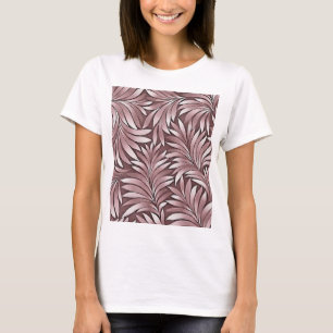 Camiseta Folhas Dramáticas Em Paleta Branca De Amora Trough