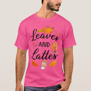 Camiseta Folhas e Latas Caindo Café Ação de Graças de outon