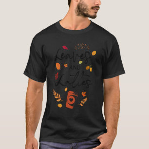 Camiseta Folhas E Latas Meninas Cuecas Pumpkin Spice Queda