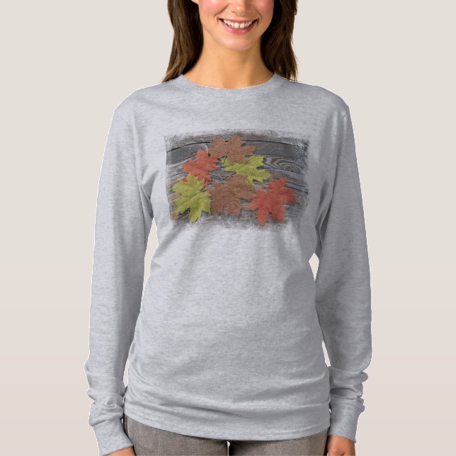 Camiseta Folhas Espalhadas (Frente)
