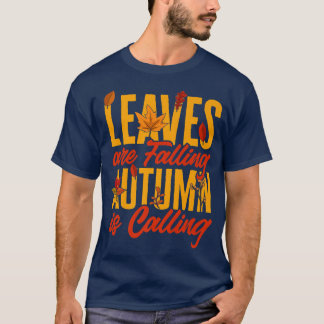 Camiseta Folhas Estão Caindo No Outono Chamar Pumpkin Hallo