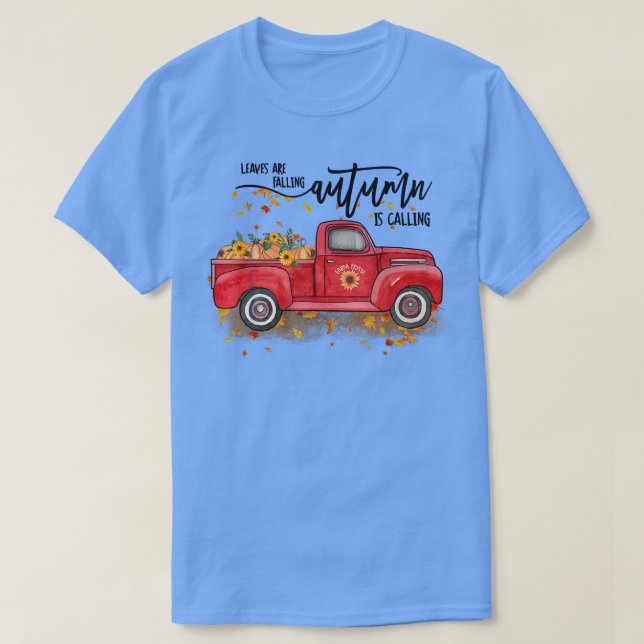 Camiseta Folhas Estão Caindo O Outono Está Chamando, Autumn (Frente do Design)