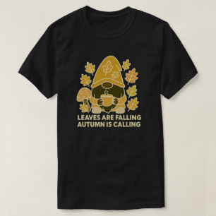 Camiseta Folhas Estão Caindo, Outono Está Chamando