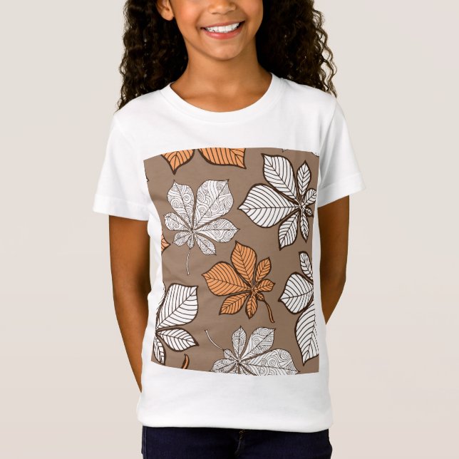 Camiseta Folhas estilizadas 7 (Frente)